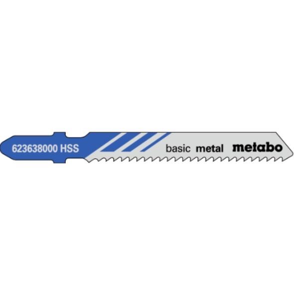 Jigsaw Blades - Metal 2.5mm to 6mm - Metabo 623638000