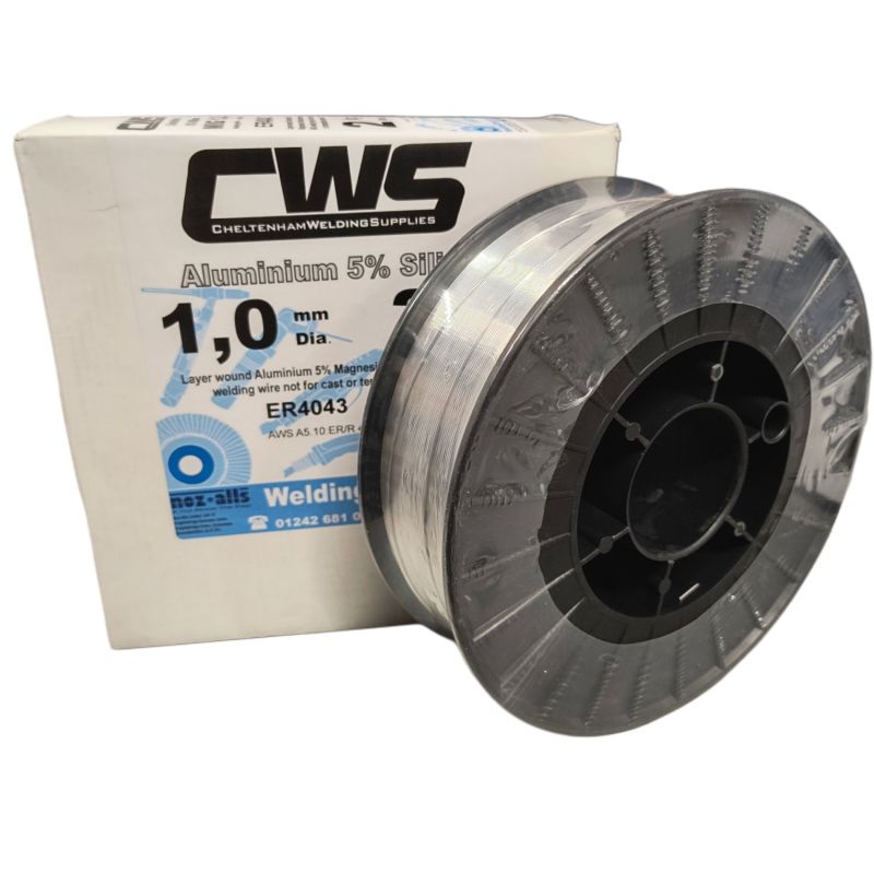 4043 1.0mm 2kg - Aluminium MIG Wire AlSi5 - 5% Silicon