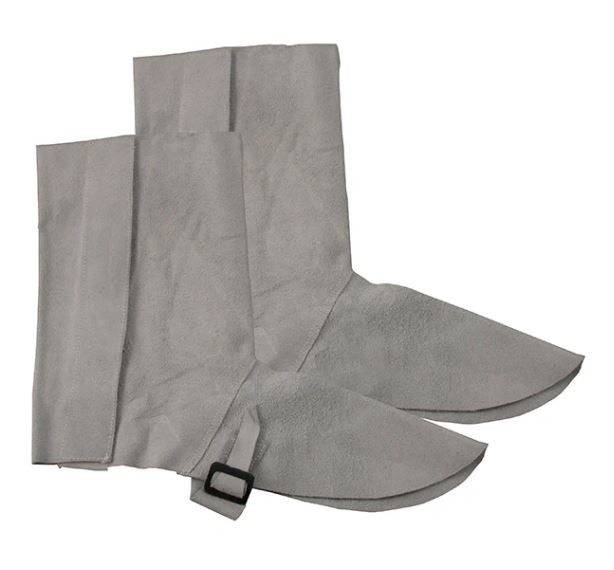chrome leather spats / gaiters - shoe and foot spark protection