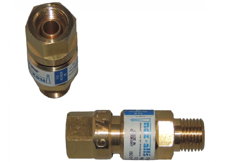 GG Oxygen FBA Flashback Arrestor Torch Mounted With G1/4 Threads