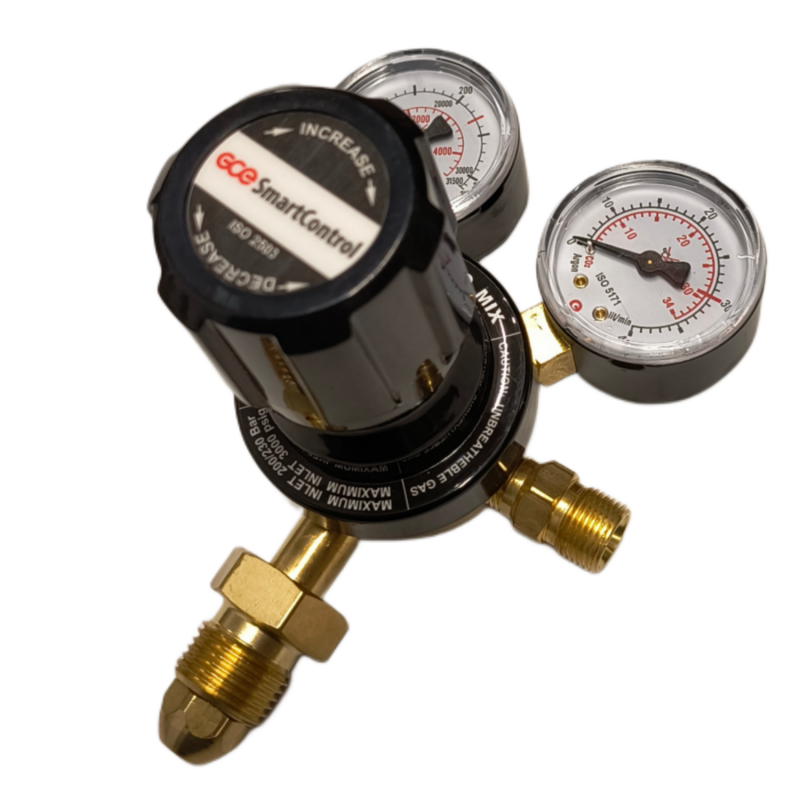 GCE  - Argon Single Stage 0-30lpm MIG and TIG Regulator - Bottom Entry