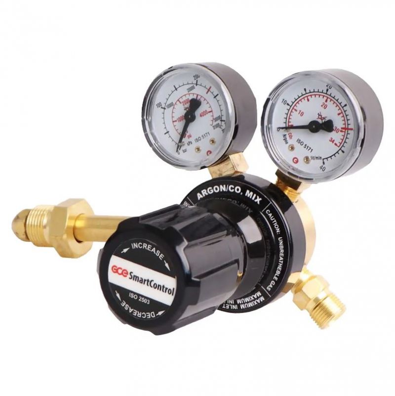 GCE  - Argon Single Stage 0-32L/min flow gauge regulator