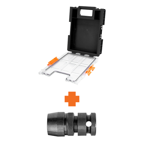 hmt versadrive stakit half top toolcase + free adapter promotional item
