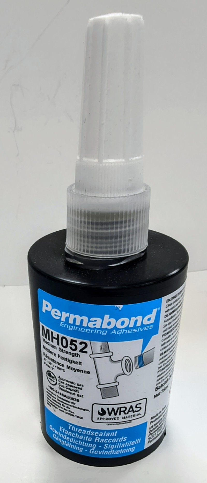oxygen compatible thread locking compound permabond mh052 75ml