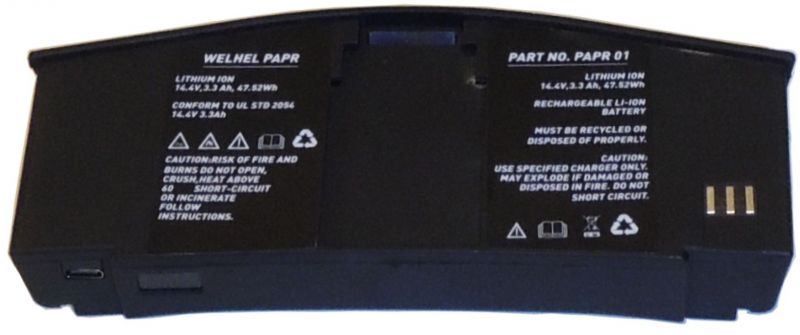 PAPR AirWave Blower Replacement Battery 14.4V Lithium Ion Inbuilt LED charge meter