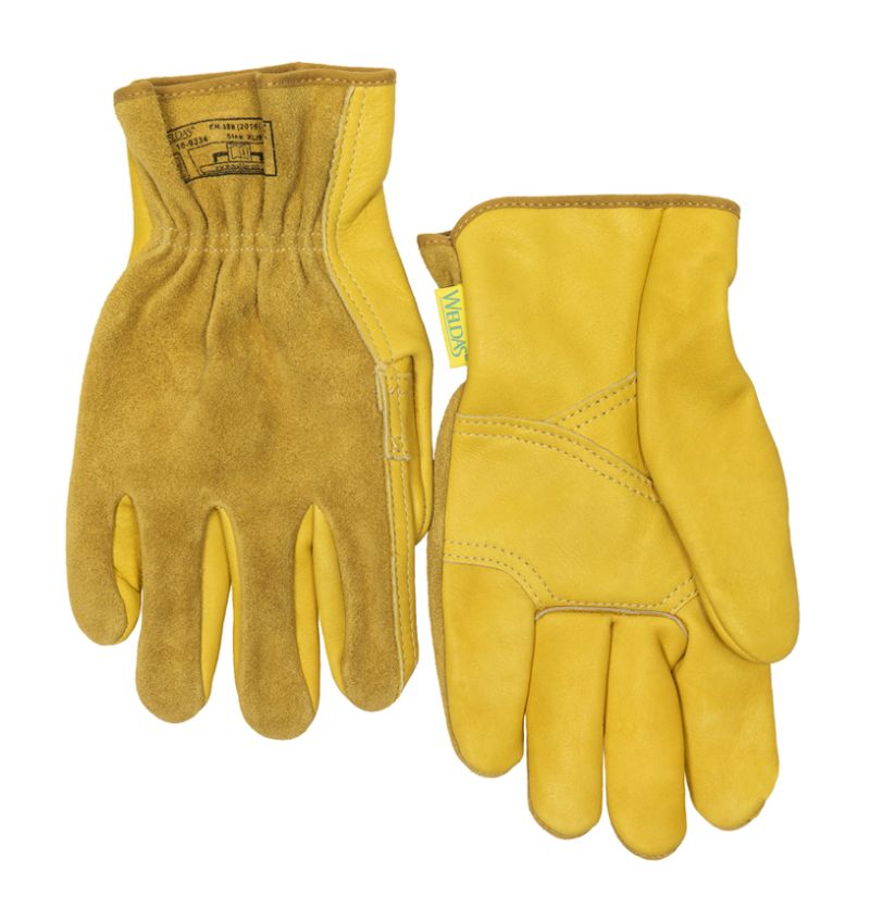 Weldas 10-9334 XL - Drivers Soft Grain Palm & Cowhide Gloves - Size XLarge - Short Cuff