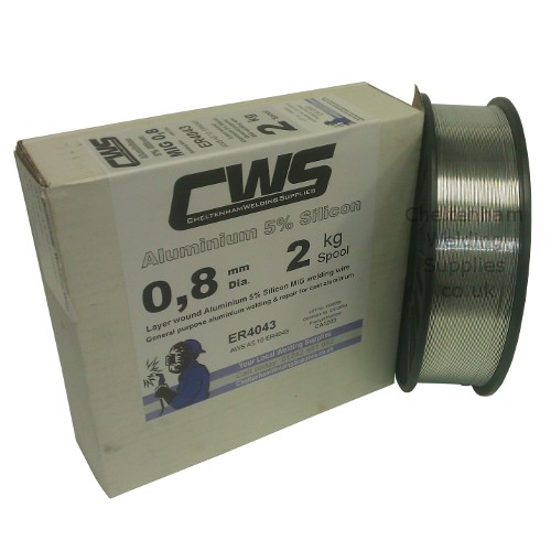 4043 0.8mm 2kg - Aluminium MIG Wire AlSi5 - 5