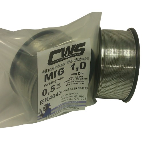 4043 1.0mm 0.5kg - Aluminium MIG Wire AlSi5 -