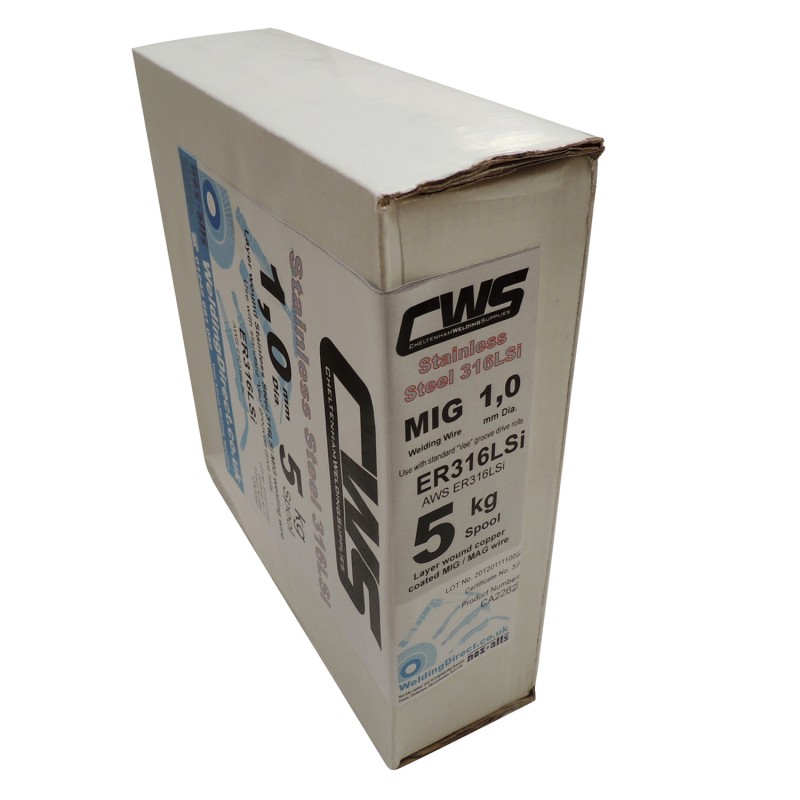 316LSi 1.0mm Stainless MIG Wire 5kg - CWS