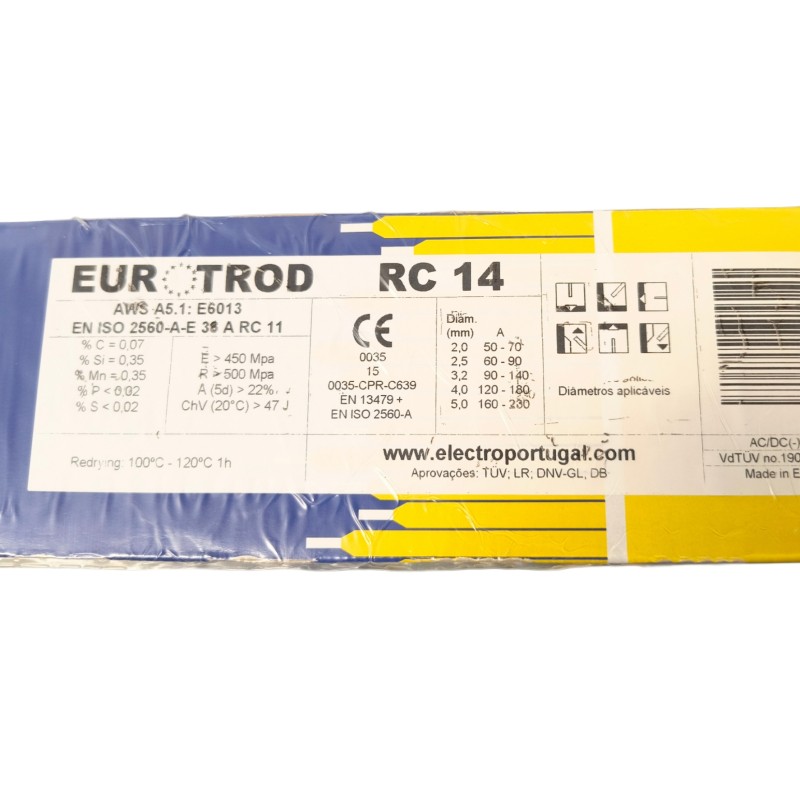 Eurotrod RC14 6013 3.2mm x 350mm 2kg Pack