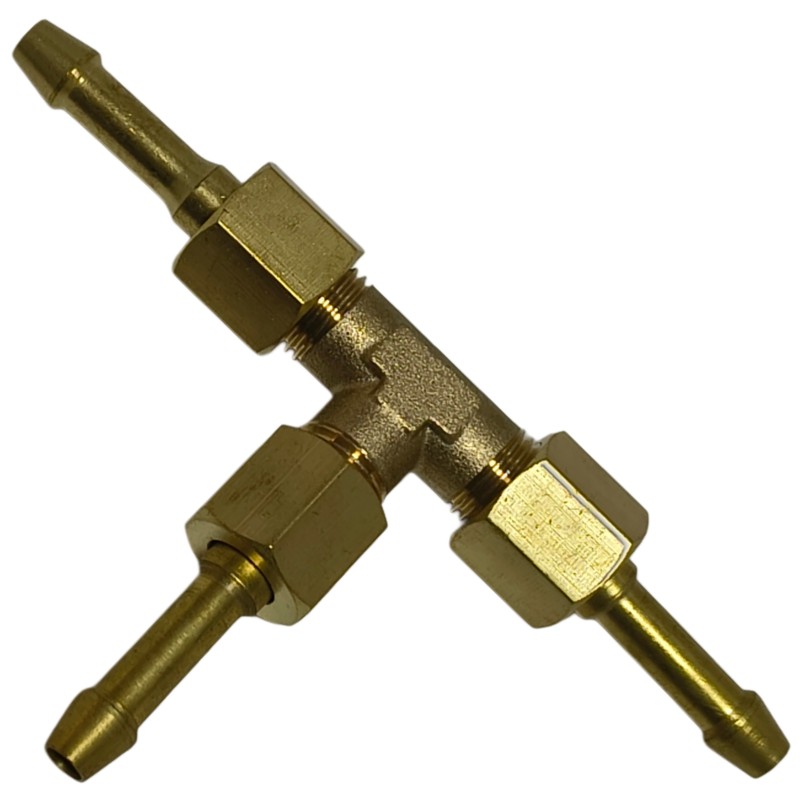 Brass Tee Connector G1/4 RH Threads