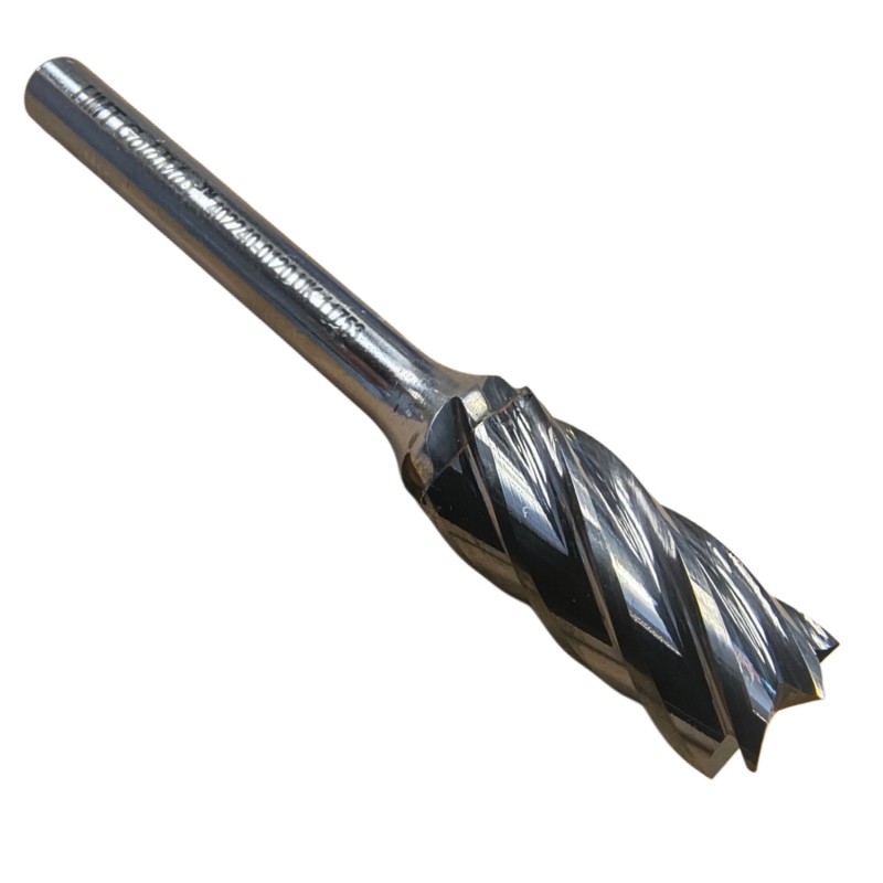 12mm Burr for Aluminium - Cylinder with flat 
