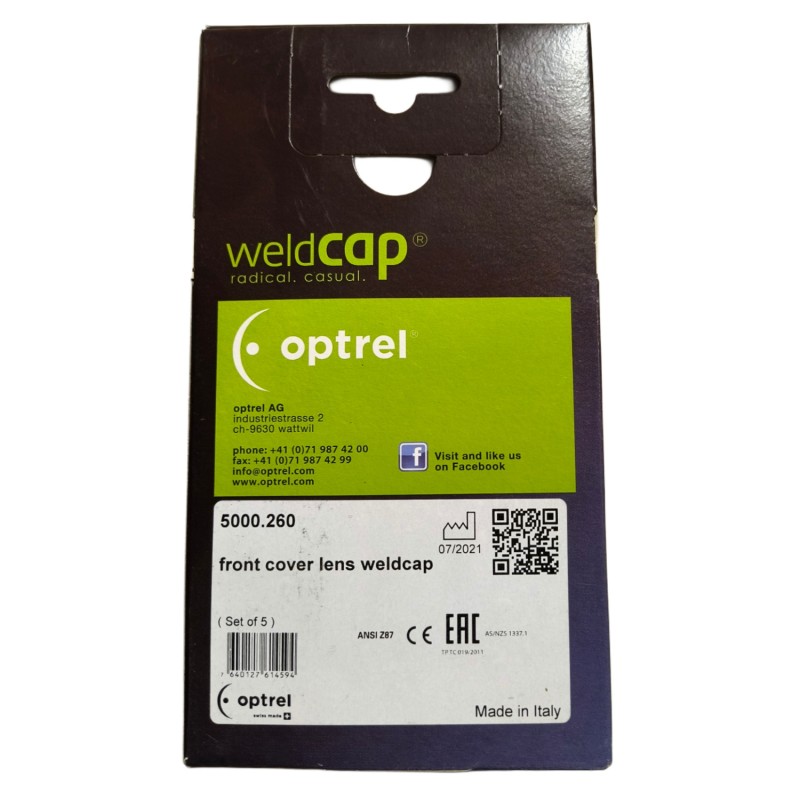 Optrel WeldCap Front Cover Lens Pack - 5000.2