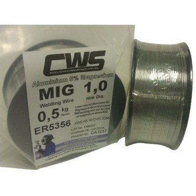 5356 1.0mm 0.5kg - Aluminium MIG Wire AlMg5 - 5% Magnesium