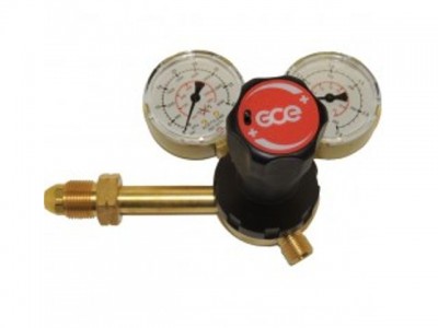 GCE - ButBro  - Acetylene Regulator Single Stage 2 Gauge 0 - 1,5 bar Side Inlet