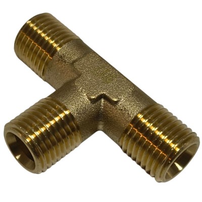 Brass Tee Connector G1/4 RH Threads