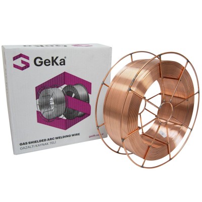 GeKa A18 MIG Wire G3Si1 15kg 1.0mm Mild Steel on a Wire Spool