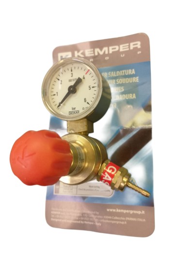 Kemper Mini LPG 1 Gauge Regulator Small Connection 7/16" UNF