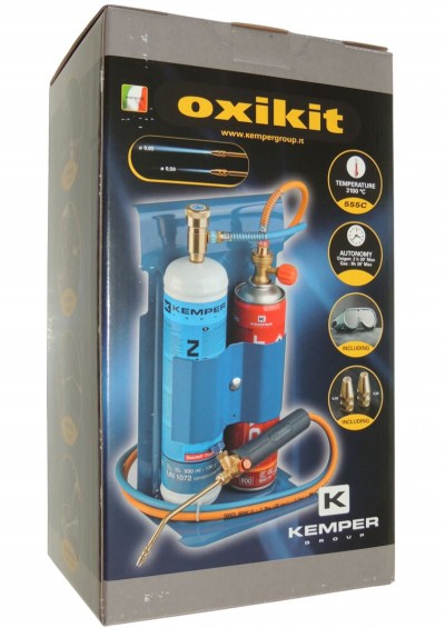 Kemper 555K Oxy / Fuel Gas Brazing Set in Cylinder Stand