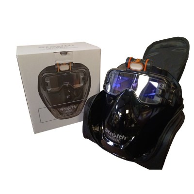 SWP Stealth Vader - Slim welding mask goggles with LED light attachment